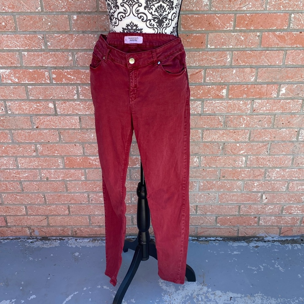 Maroon Mango Jeans